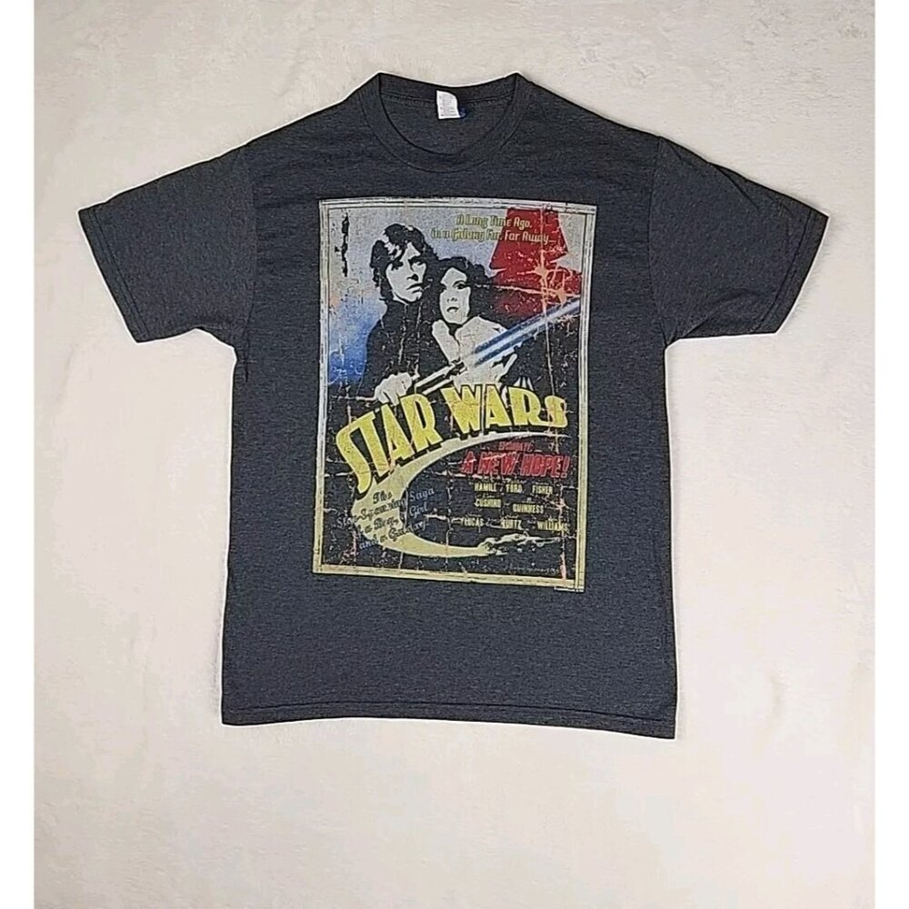 Star Wars Vintage Blue Tag A New Hope T-Shirt Men's Size Medium‎ Lucasfilm